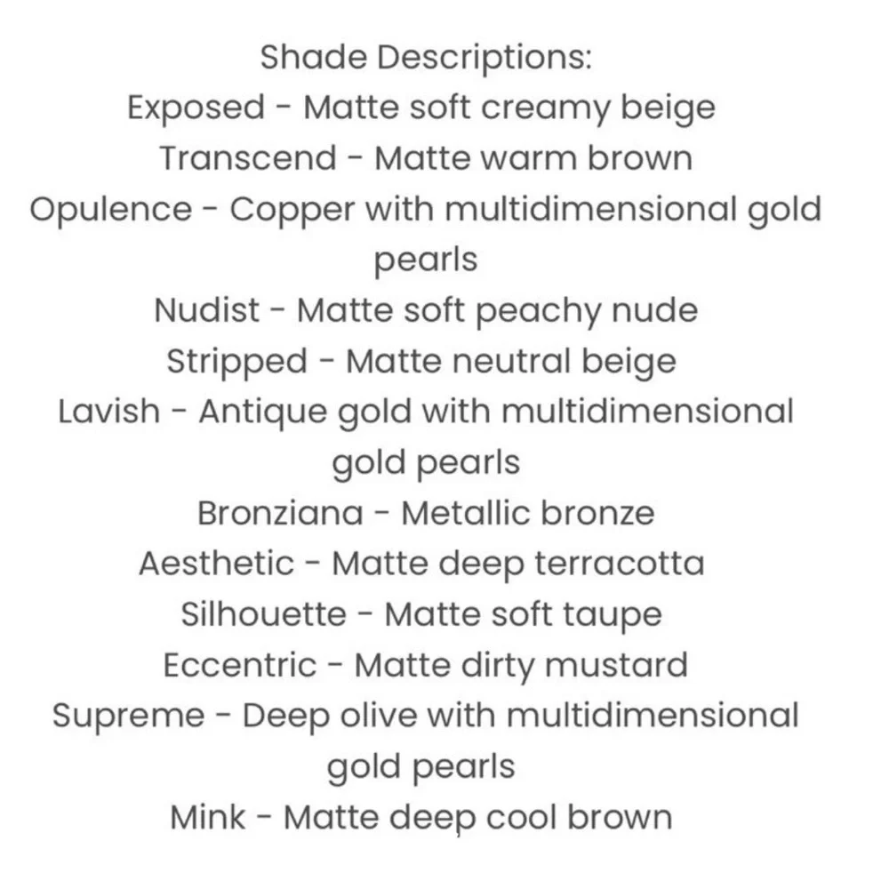 Artist Couture Supreme Nudes Eyeshadow Palette NIB | Neutral Matte & Shimmer